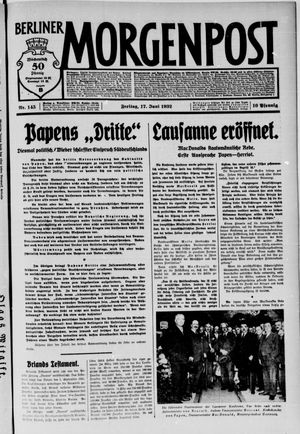 Berliner Morgenpost vom 17.06.1932
