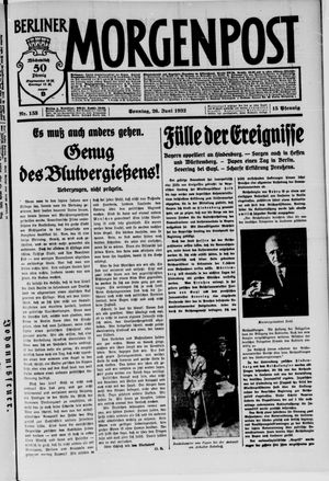 Berliner Morgenpost vom 26.06.1932