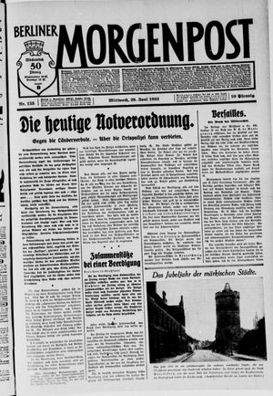 Berliner Morgenpost vom 29.06.1932