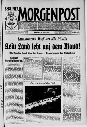 Berliner Morgenpost vom 10.07.1932