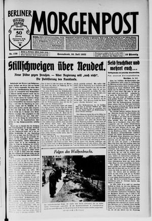 Berliner Morgenpost vom 16.07.1932