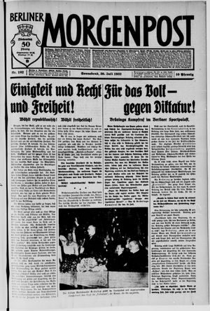 Berliner Morgenpost vom 30.07.1932