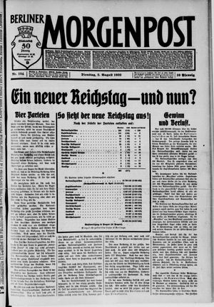 Berliner Morgenpost vom 02.08.1932