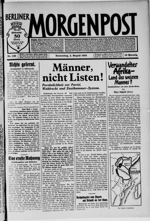 Berliner Morgenpost vom 04.08.1932