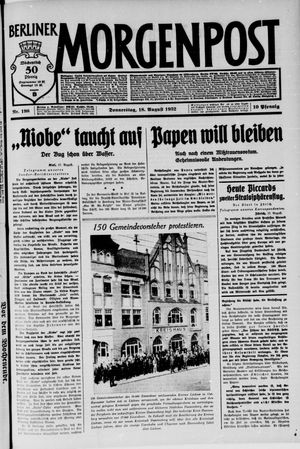 Berliner Morgenpost vom 18.08.1932