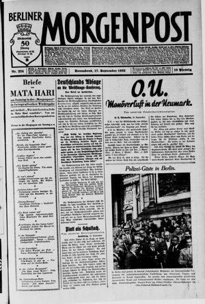 Berliner Morgenpost vom 17.09.1932