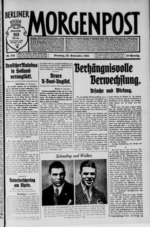 Berliner Morgenpost vom 27.09.1932