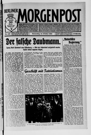 Berliner Morgenpost vom 13.10.1932