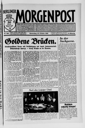 Berliner Morgenpost vom 27.10.1932