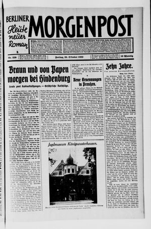 Berliner Morgenpost vom 28.10.1932