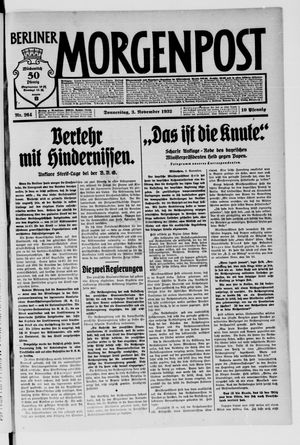 Berliner Morgenpost on Nov 3, 1932