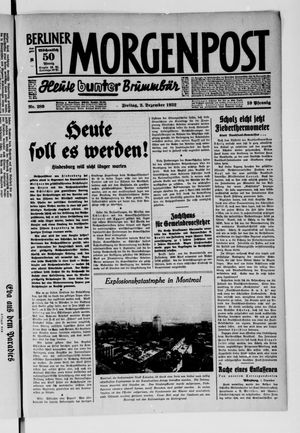 Berliner Morgenpost vom 02.12.1932