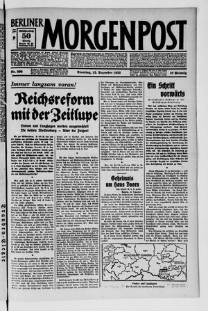 Berliner Morgenpost on Dec 13, 1932
