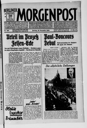 Berliner Morgenpost on Dec 23, 1932