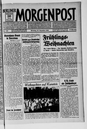 Berliner Morgenpost vom 27.12.1932