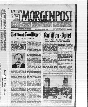 Berliner Morgenpost vom 06.01.1933