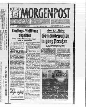 Berliner Morgenpost vom 05.02.1933