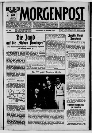 Berliner Morgenpost on Feb 9, 1933