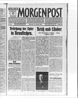 Berliner Morgenpost vom 15.02.1933