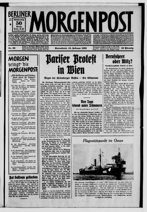 Berliner Morgenpost on Feb 18, 1933