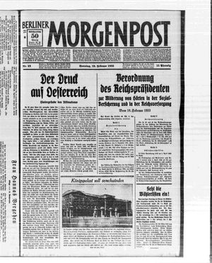 Berliner Morgenpost vom 19.02.1933