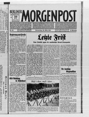 Berliner Morgenpost vom 30.03.1933
