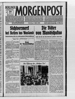 Berliner Morgenpost vom 04.04.1933