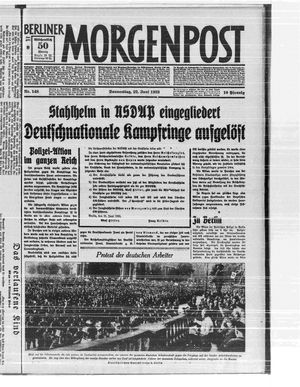 Berliner Morgenpost vom 22.06.1933