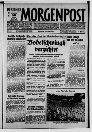 Berliner Morgenpost on Jun 25, 1933