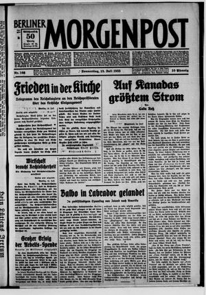 Berliner Morgenpost vom 13.07.1933