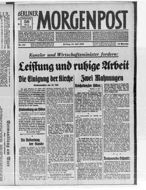 Berliner Morgenpost vom 14.07.1933