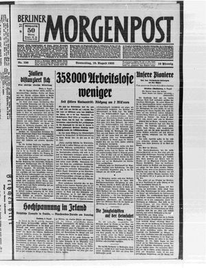 Berliner Morgenpost vom 10.08.1933