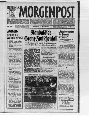 Berliner Morgenpost on Aug 12, 1933