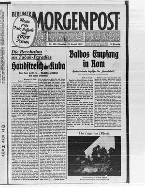 Berliner Morgenpost vom 13.08.1933
