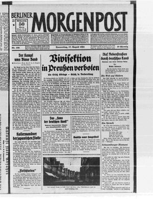 Berliner Morgenpost on Aug 17, 1933