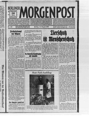 Berliner Morgenpost vom 18.08.1933