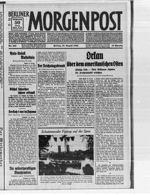 Berliner Morgenpost vom 25.08.1933