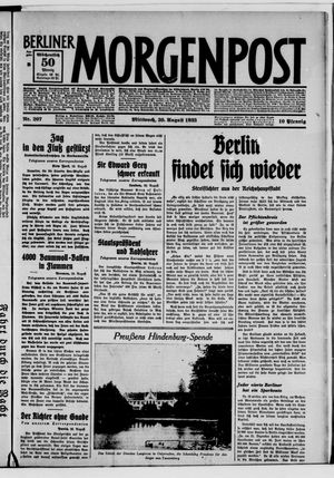 Berliner Morgenpost vom 30.08.1933