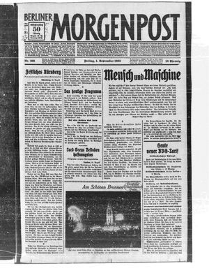 Berliner Morgenpost vom 01.09.1933