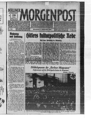Berliner Morgenpost vom 02.09.1933