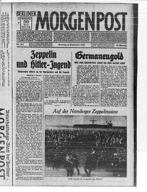 Berliner Morgenpost vom 03.09.1933