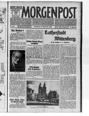 Berliner Morgenpost vom 09.09.1933
