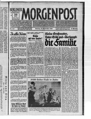 Berliner Morgenpost vom 10.09.1933