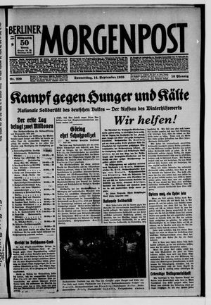 Berliner Morgenpost vom 14.09.1933