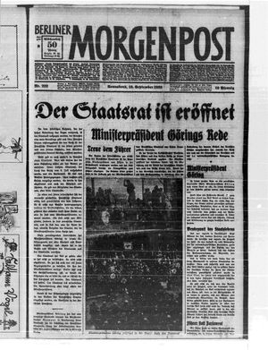 Berliner Morgenpost on Sep 16, 1933