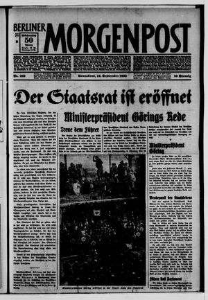 Berliner Morgenpost on Sep 16, 1933