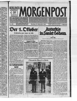 Berliner Morgenpost vom 19.09.1933
