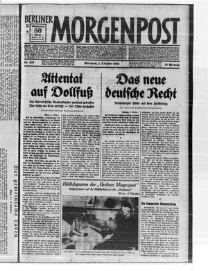 Berliner Morgenpost vom 04.10.1933