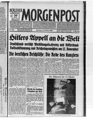 Berliner Morgenpost vom 15.10.1933