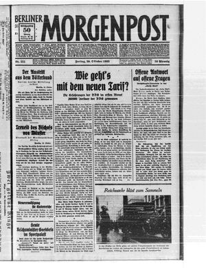 Berliner Morgenpost on Oct 20, 1933